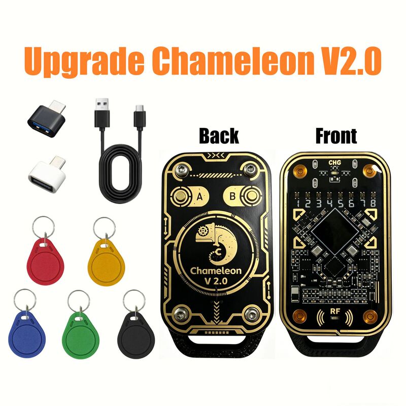 Rfid Chameleon Ultra Access Control Card Nfc Duplicator Reads and Writes Chameleon Detection Cards and Can Be Reset Rfid Chameleon Ultra Access Control Card Nfc Duplicator Reads and Writes Chameleon Detection Cards and Can Be Reset