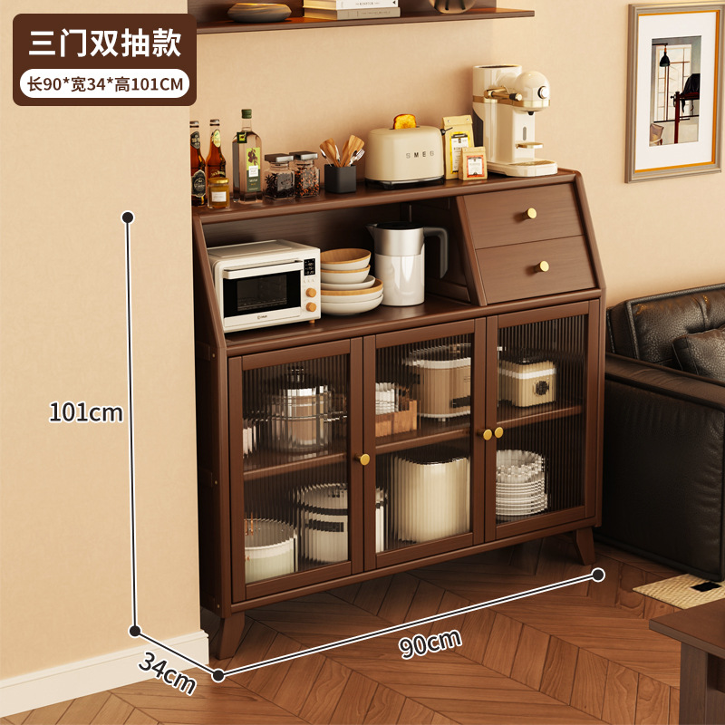 armario de comedor armario de té nuevo estilo chino simple armario de cocina sala de estar contra la pared armario de almacenamiento a prueba de polvo image 31