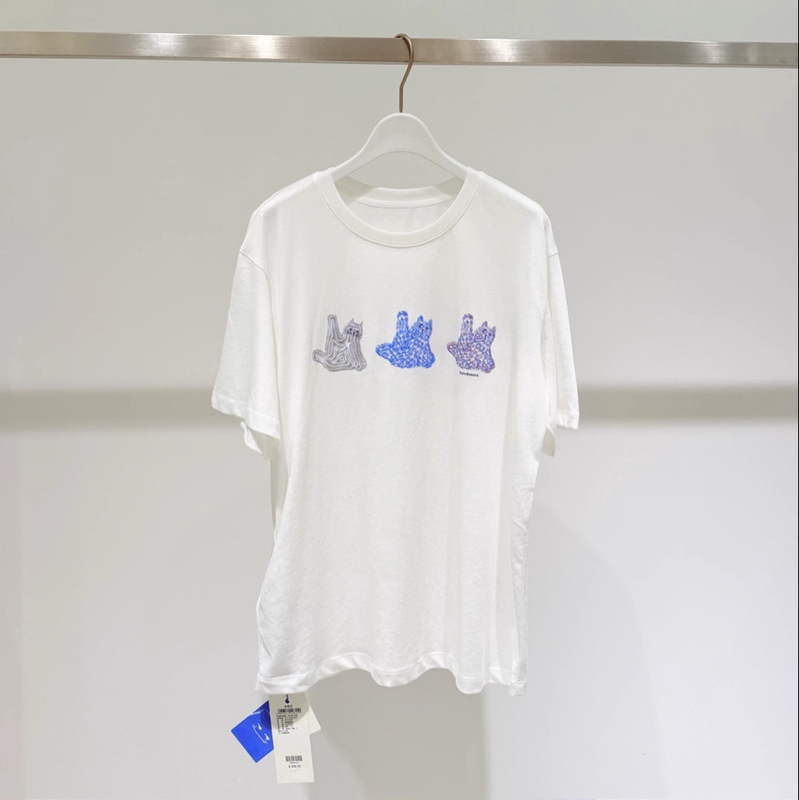 Mm Mai Mai 2026 Summer New White Cartoon Casual Style Loose Short-Sleeved T-Shirt Top for Women 4H5102251 Mm Mai Mai 2026 Summer New White Cartoon Casual Style Loose Short-Sleeved T-Shirt Top for Women 4H5102251
