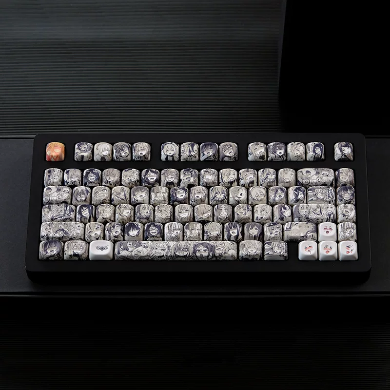 PBT 5-сторонний кейкап термосублимация 2D персонаж аватар XOA/Cherry, совместимый кейкап для механической клавиатуры