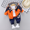 Cotton children's autumn set for boys, spring clothing, jacket, 3 years