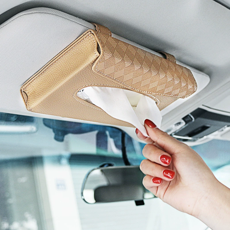 Автомобильные бумажные салфетки сумка солнцезащитный козырек задняя часть сиденья