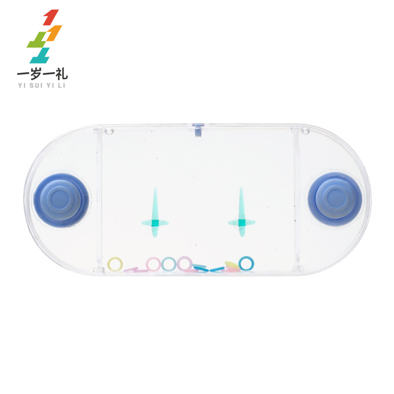 Máquina de agua de juguete patrón personalizado infancia nostálgico anillo de mano máquina de juego de agua watergame anillo de agua