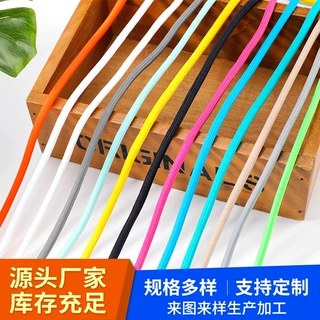 彩色实心涤纶绳编织圆绳卫衣帽绳休闲卫裤运动裤腰带绳手机挂绳