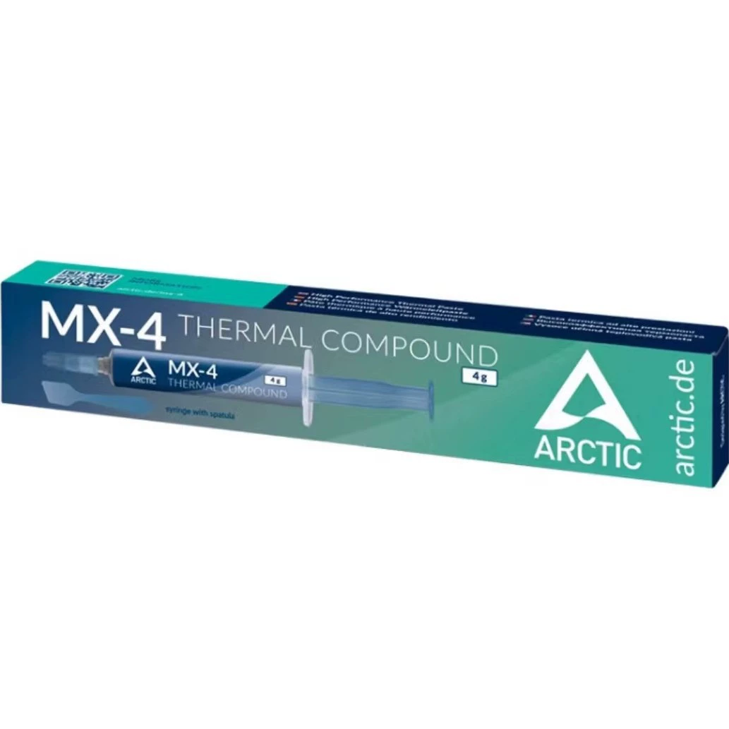 Термическая паста (ARCTIC MX-4) MX-4, высокая теплопроводность, шприцы 4 г/8 г/20 г для CPU & GPU