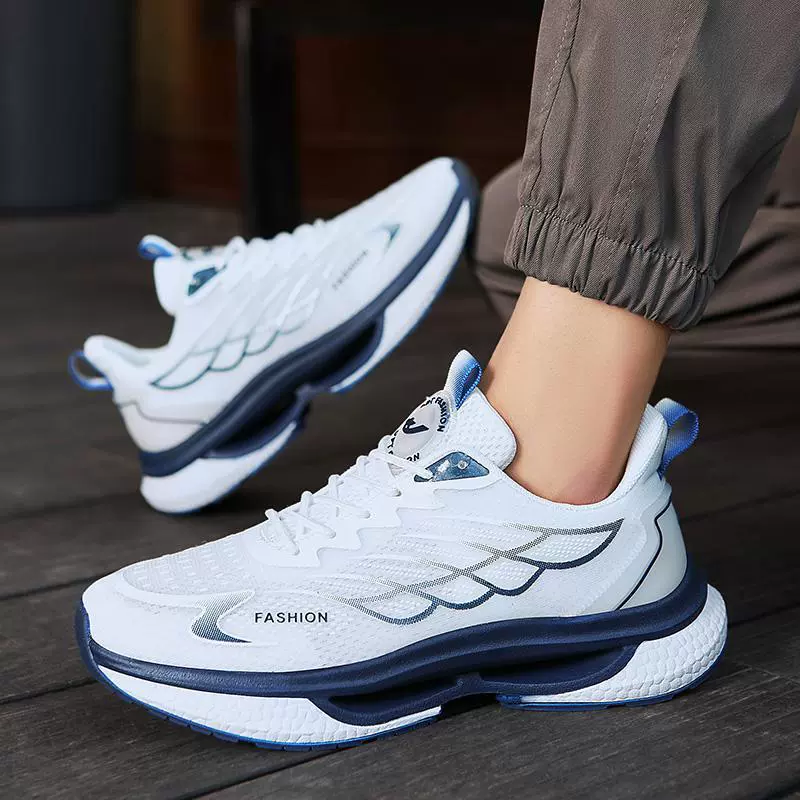 Ultra light white shoes for beloved, shock-absorbing universal sports shoes for leisure for training