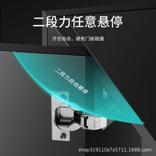 广钿专用270度180度90度平开门铰链二段力液压缓冲合页跨境热卖