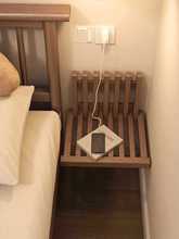 木楃记折叠凳现代简约家用创意入户门实木换鞋凳卧室床头柜置物架
