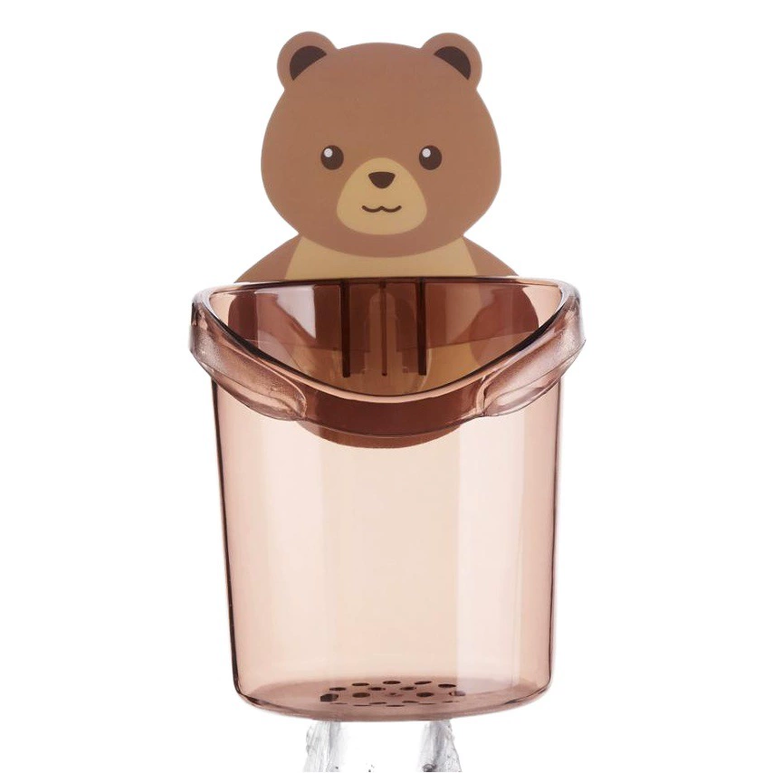 Туалетная стойка для хранения медведя Стойка для зубной щетки Стойка для зубной пасты без перфорации Чашка для мытья ванной комнаты Производители