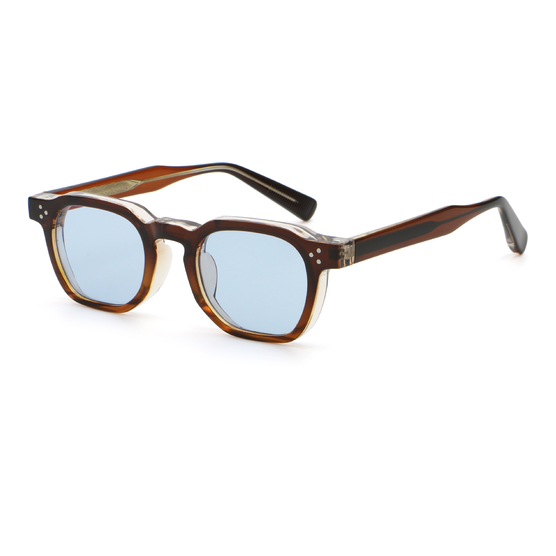 C10 다크브라운&강황 프레임/라이트블루 슬라이스