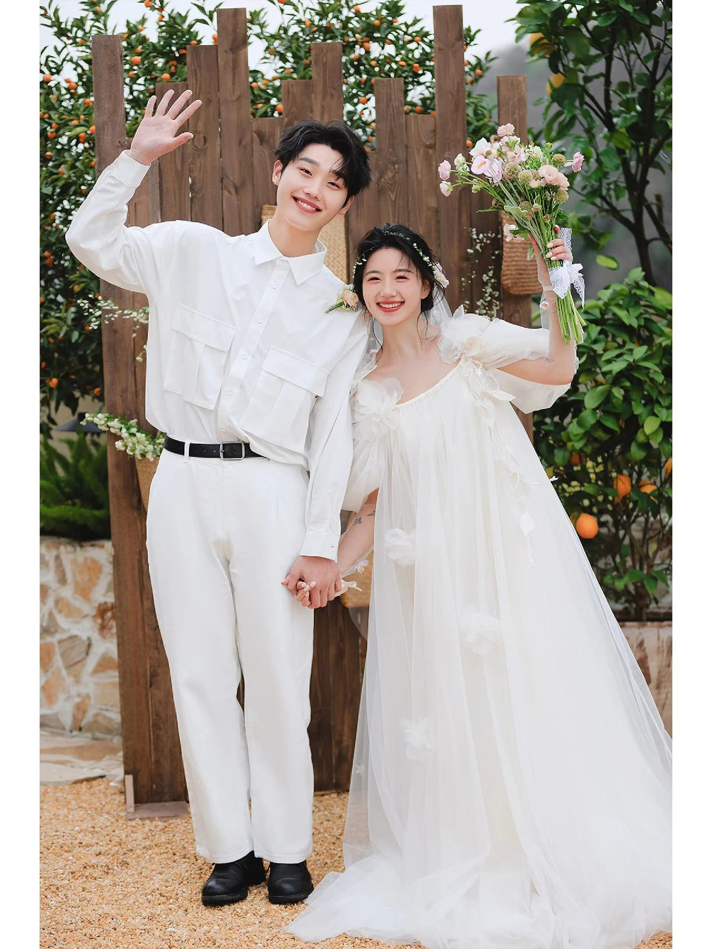 Fairy-style Niche Bridal Robe, Wedding Dress, Light Gauze For Reception, Studio Photography, Outdoor Travel Shoot Dress_ecoleips.com