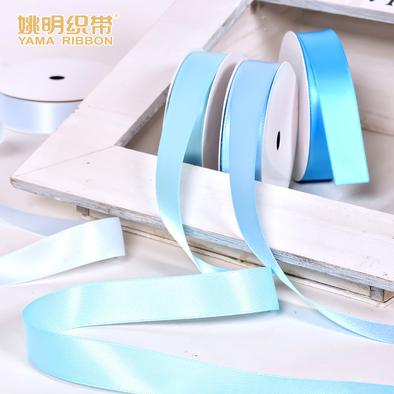 Yao Ming cinta de alta densidad brillante de una sola cara horquilla accesorio para el cabello decoración de embalaje de flores para pasteles cinta de soporte de 2cm