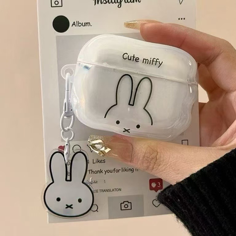 Cute Miffy conejo auriculares AirPods4 funda para auriculares de Apple Airpodspro3 generación 3 / 4