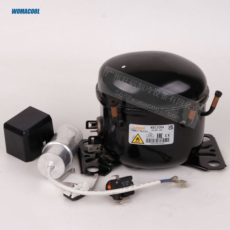 Cubigel/Kubing Nbc30Ra R290 Refrigerant 220-240V~50Hz Voltage Refrigeration Compressor Cubigel/Kubing Nbc30Ra R290 Refrigerant 220-240V~50Hz Voltage Refrigeration Compressor