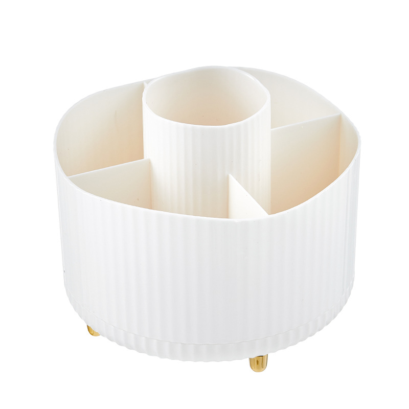 Caja de almacenamiento de cosméticos del hogar giratoria escritorio tocador baño lápiz labial cuidado de la piel estante caja cosmética