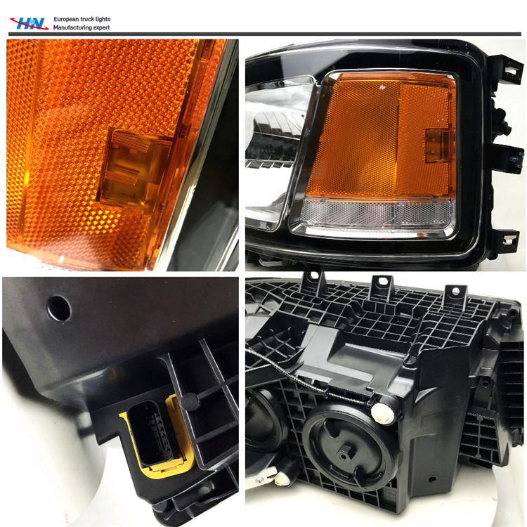 Montaje de faro de camión Scania a la derecha Luz halógeno para faro de camión nuevo P450 de Scania