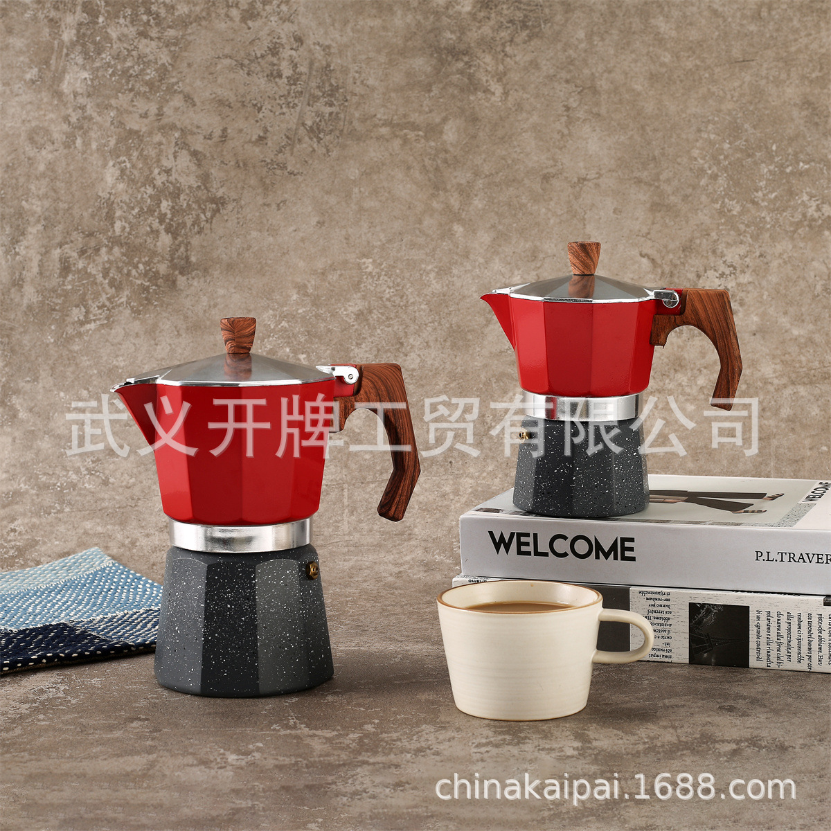 Transfronteriza hogar Mocha cafetera olla octogonal de aluminio italiano taza de café estufa eléctrica calefacción cafetera traje