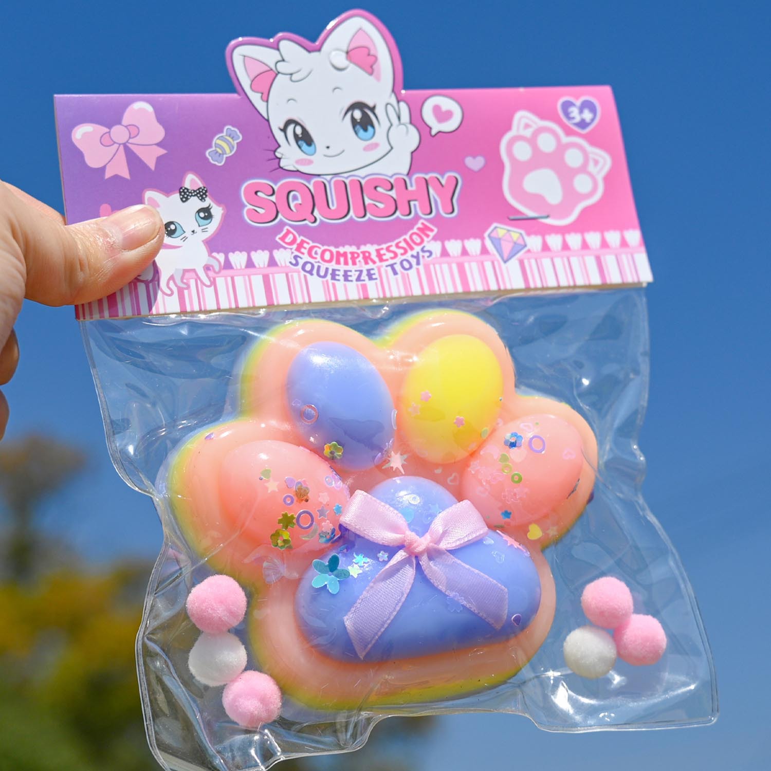 Pequeño libro rojo con garras de gato ultra suaves pellizco juguetes de descompresión divertidos juguetes de simulación de alimentos pellizco tpr artefacto de descompresión