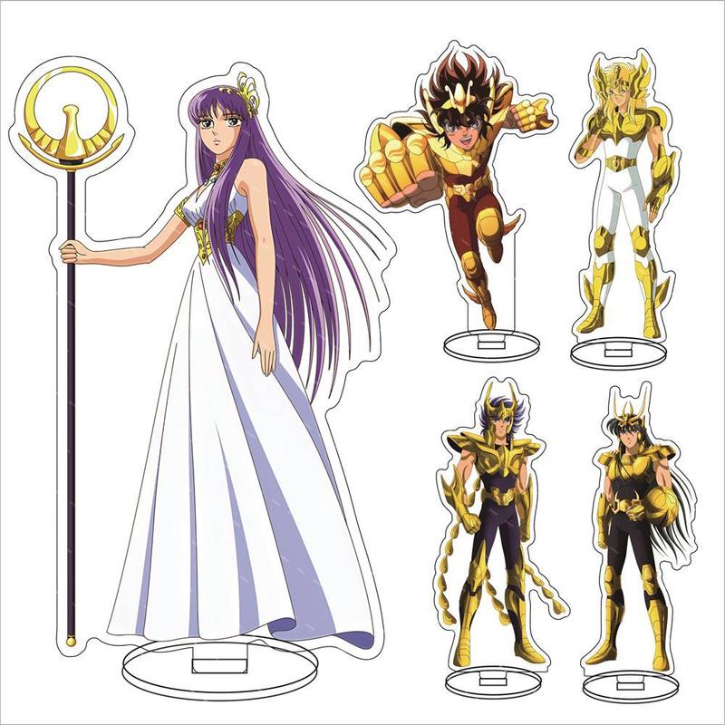 聖闘士星矢大立牌城戸沙織氷河紫龍瞬一輝童虎アクリル置物|undefined