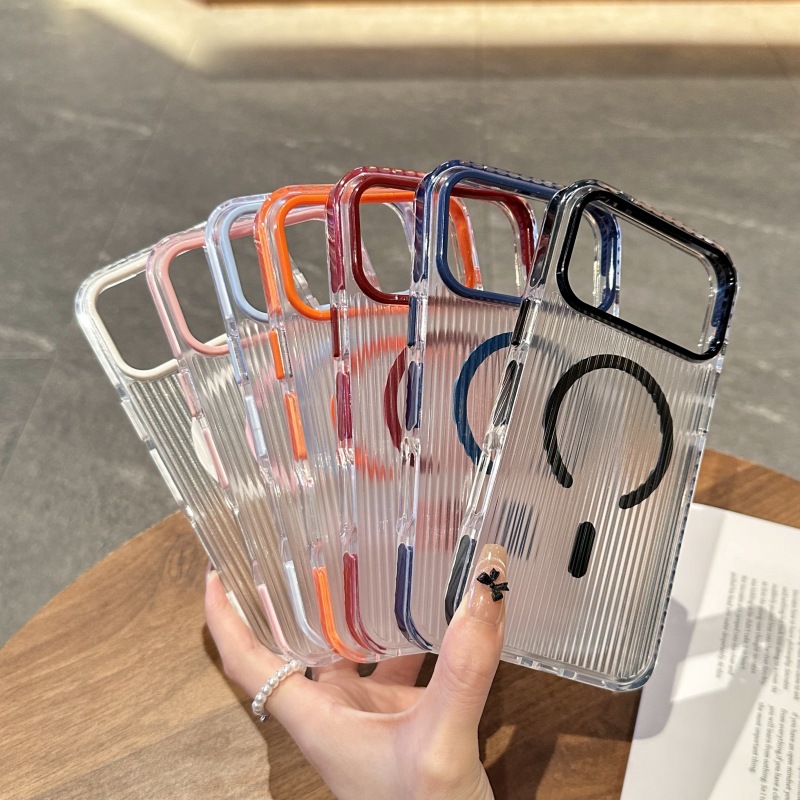 Funda Magnética para iPhone 15/16/17/18 Pro de Acrílico con Protección Anti-caídas image 5