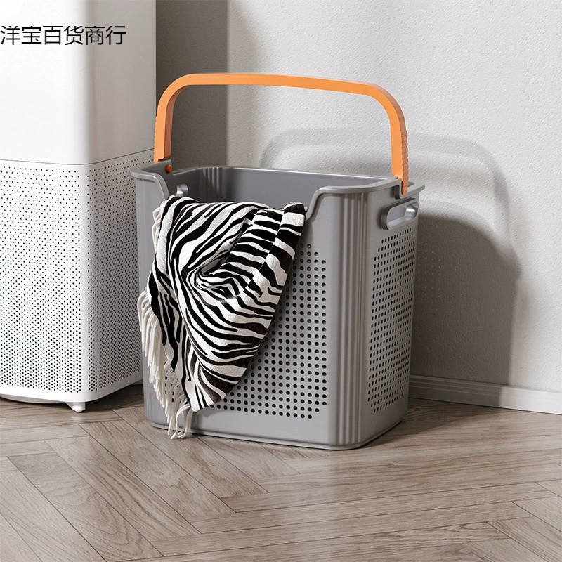 Laundry basket, foldable storage basket for bath