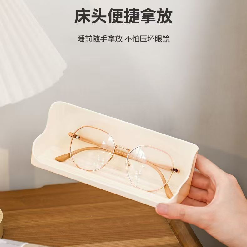 Bedside Glasses Storage Rack, Wall-Mounted Multi-Purpose Punch-Free Cosmetics Wall-Mounted Display Wardrobe Storage Rack