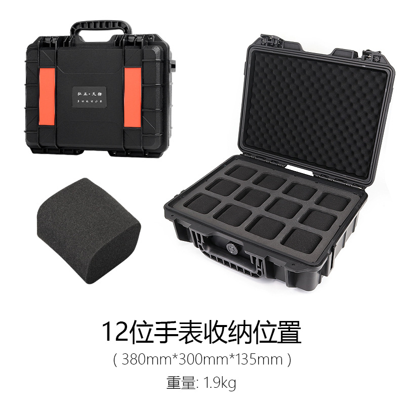 Caja de almacenamiento de reloj de gran capacidad transfronteriza caja de carro multi-especificación 20-bit 40-bit caja de exhibición de herramienta portátil protectora