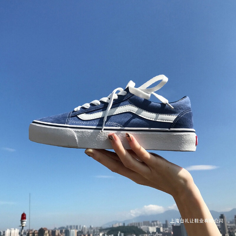 Summer Vance Men's Shoes Autumn Low-Top Canvas Shoes Women's Korean Version Official Website Black Classic Couple Versatile Skateboard Shoes