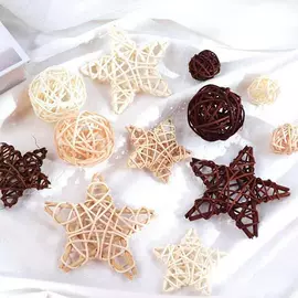 圣诞装饰品;藤编;植物工艺品