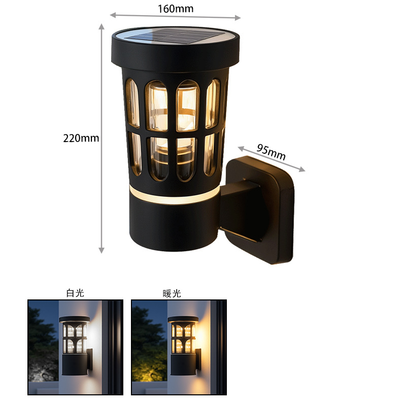 Comercio exterior exterior ABS lámpara de pared de plástico al aire libre balcón impermeable led puerta de patio pasillo lámpara de pared