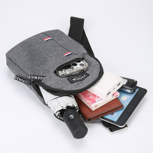 Cross-border fashionable chest bag 2025 new canvas chest bag casual all-matching sports travel chest bag single-shoulder cross-body bag