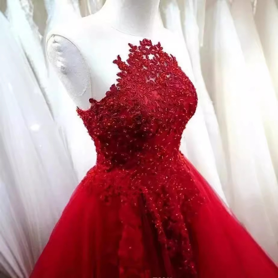 Vestido de noche de reunión anual vino rojo 2026 nuevo vestido de brindis fiesta de cumpleaños anfitrión de la fiesta delgada vestido largo