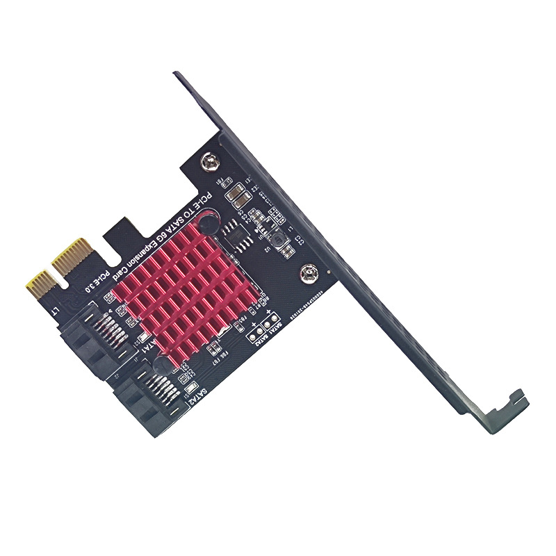 PCI-E 1X GEN3 a sata3.0 Tarjeta de expansión de velocidad completa 2 puertos 6G expansión de transferencia IPFS Disco Duro JMS582