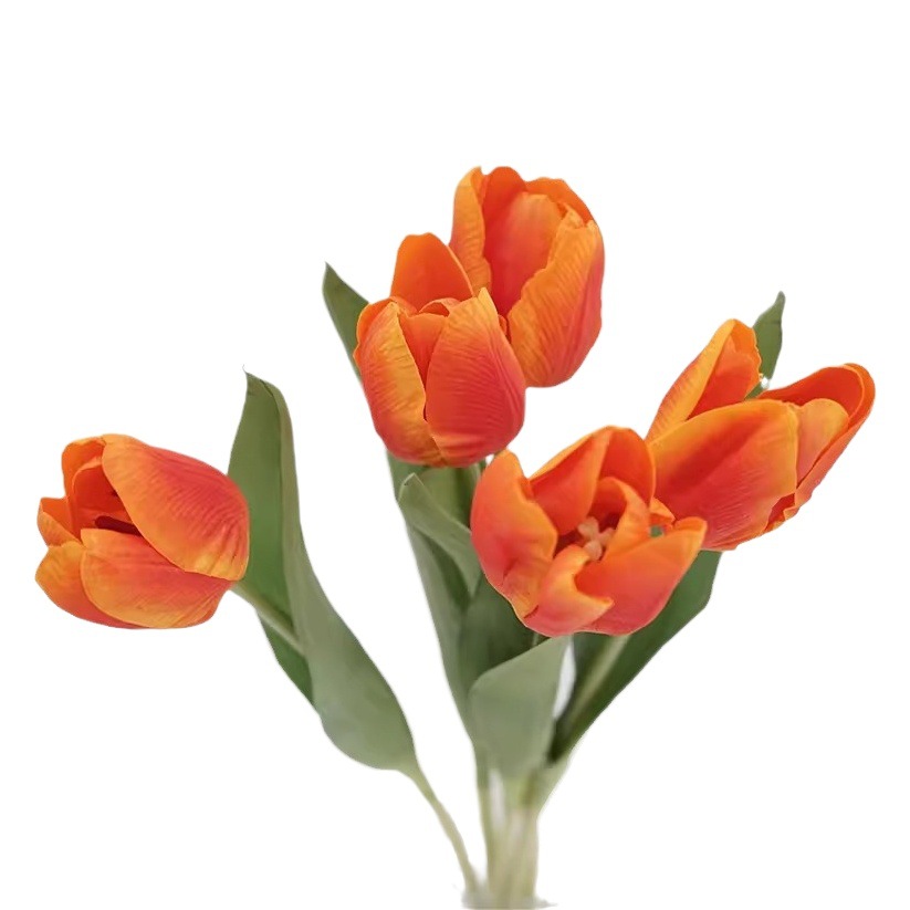 Ins ramos de simulación coreana, sensación hidratante, tulipanes, decoración del hogar, accesorios de fotografía de flores, alojamiento familiar, decoración de alta gama