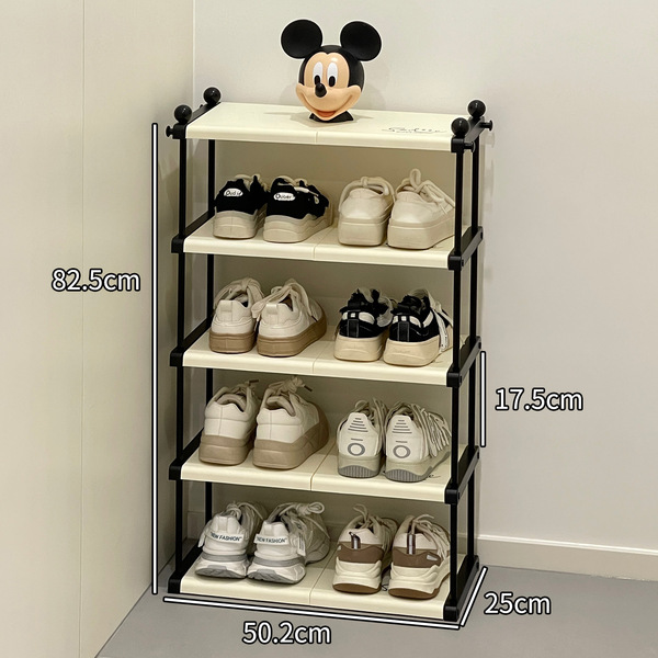 Home entrance door folding shoe rack simple door multi-layer large…