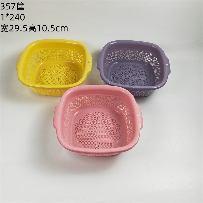 Venta al por mayor Linyi multi-Yuan Department Store conveniente cesta de almacenamiento de plástico para el hogar cesta de pan al vapor cesta de almacenamiento de artículos diversos del hogar cesta de plástico