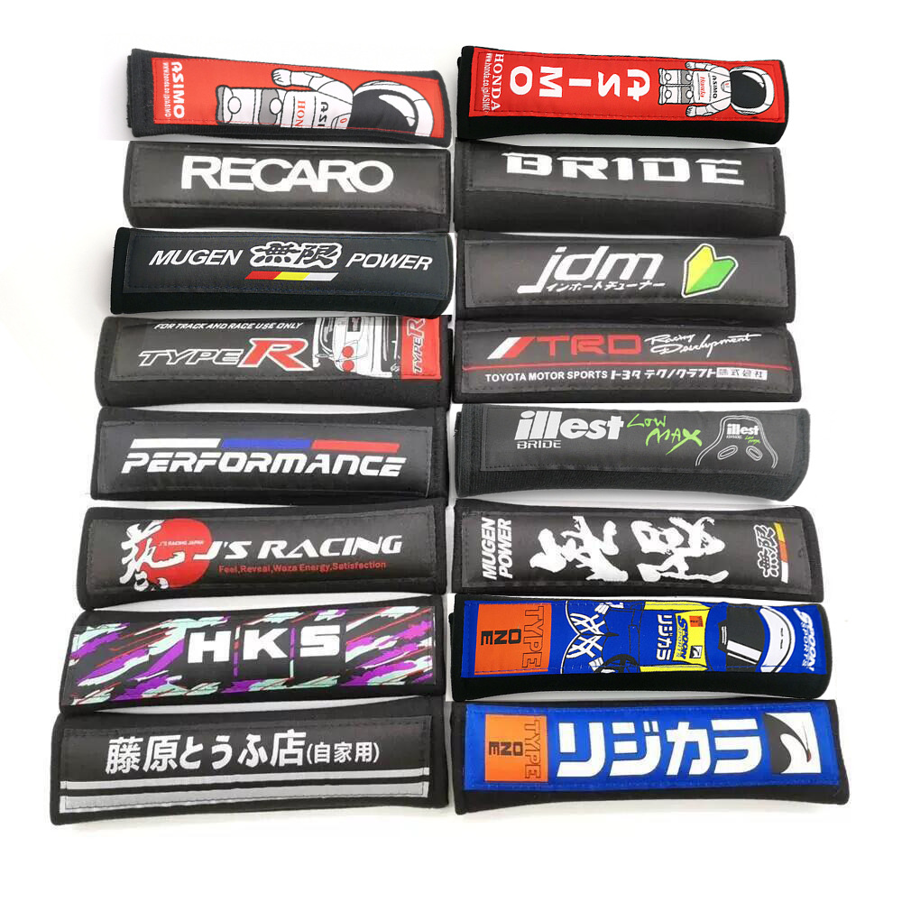 Modified Shoulder Pad Red HKS BRIDE Recao Modified Standard Car Safety Belt Cotton Shoulder Pad