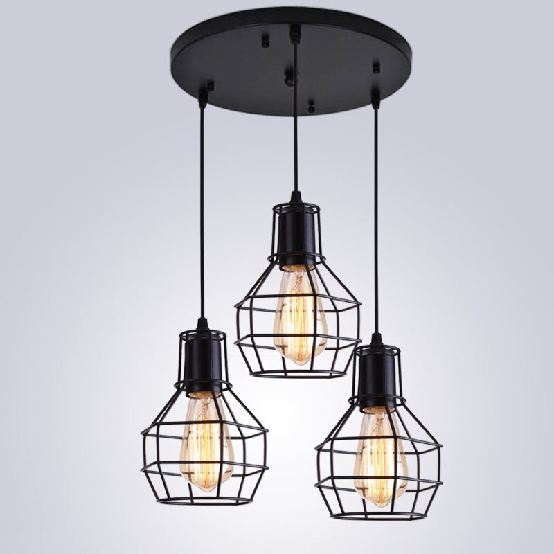 Retro Industrial Style Iron Chandelier Restaurant Clothing Store Bar Window Scandinavian Modern Simple Special Price Small Chandelier