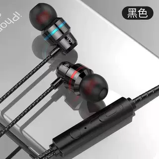 适用OPPO华为手机耳麦线控K哥游戏入耳式重低音效金属有线耳机