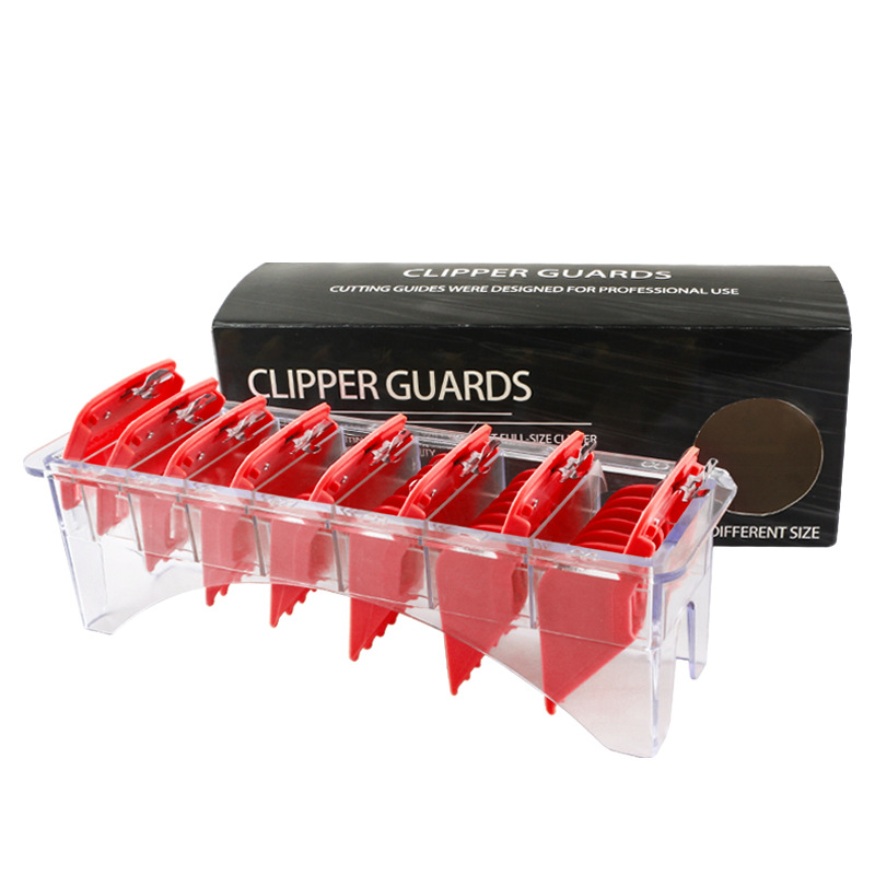 CestoMen peluquería pelo Clipper eléctrico límite peine traje pelo Clipper push Edge peine pinza posicionamiento peine 8-piece Set