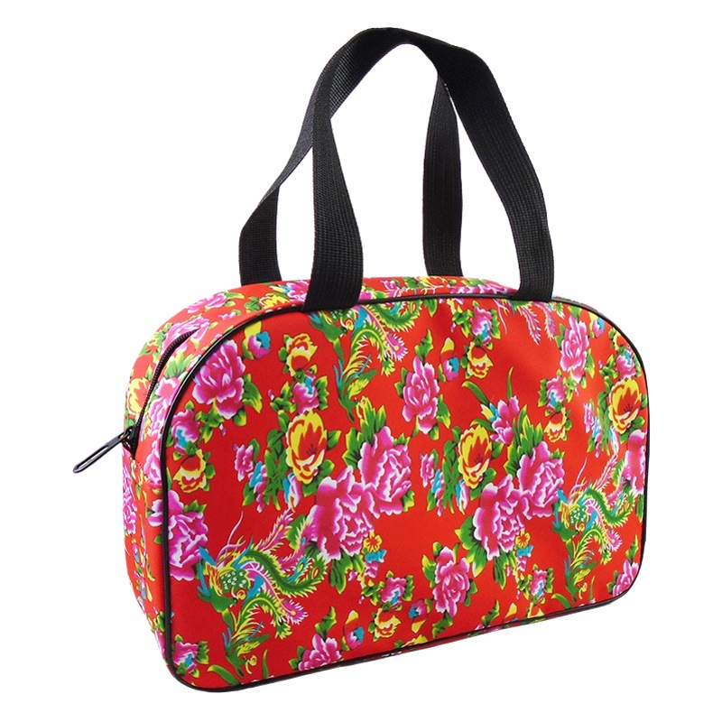 Bolsa de baño portátil noreste bolsa de baño de flores grandes bolsa de lavado de viaje para hombres bolsa de almacenamiento portátil de gran capacidad para mujeres