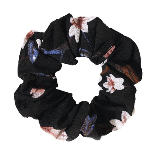 Floral Forget-Me-Not Pattern Fabric Headband Fashion Polka Dot Hair Tie Headband for Women Large Bow Hair Accessory