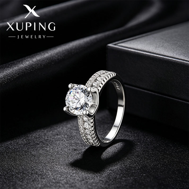Anillo de Cuatro Garras de Aleación de Cobre, Galvanizado, para Mujer