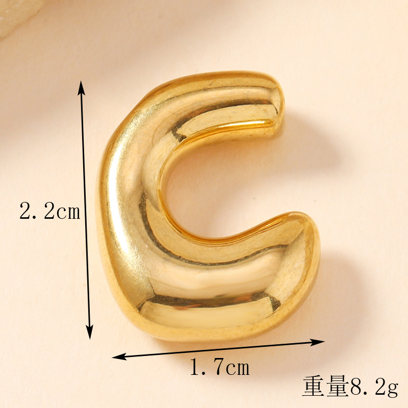 Colgante de estilo europeo y americano de acero inoxidable mini burbuja colgante de letras inglesas accesorios DIY joyas