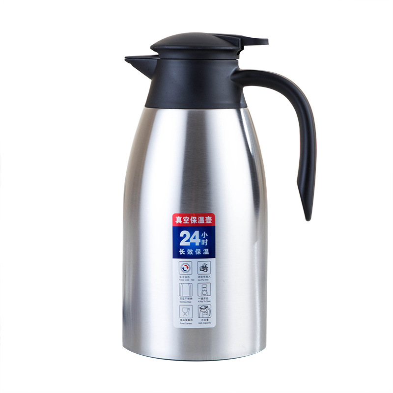 Teapot stainless steel, thermos, capacious coffee pot for living room, stainless steel AISI 304