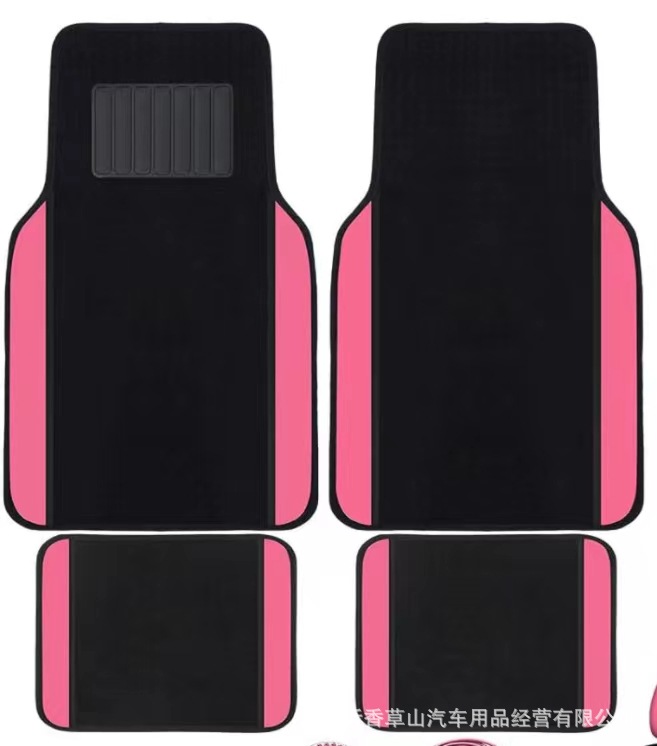Comercio exterior transfronterizo coche estera pie estera universal coche pie estera gamuza cuero costura 4-pieza impermeable antideslizante Amazon