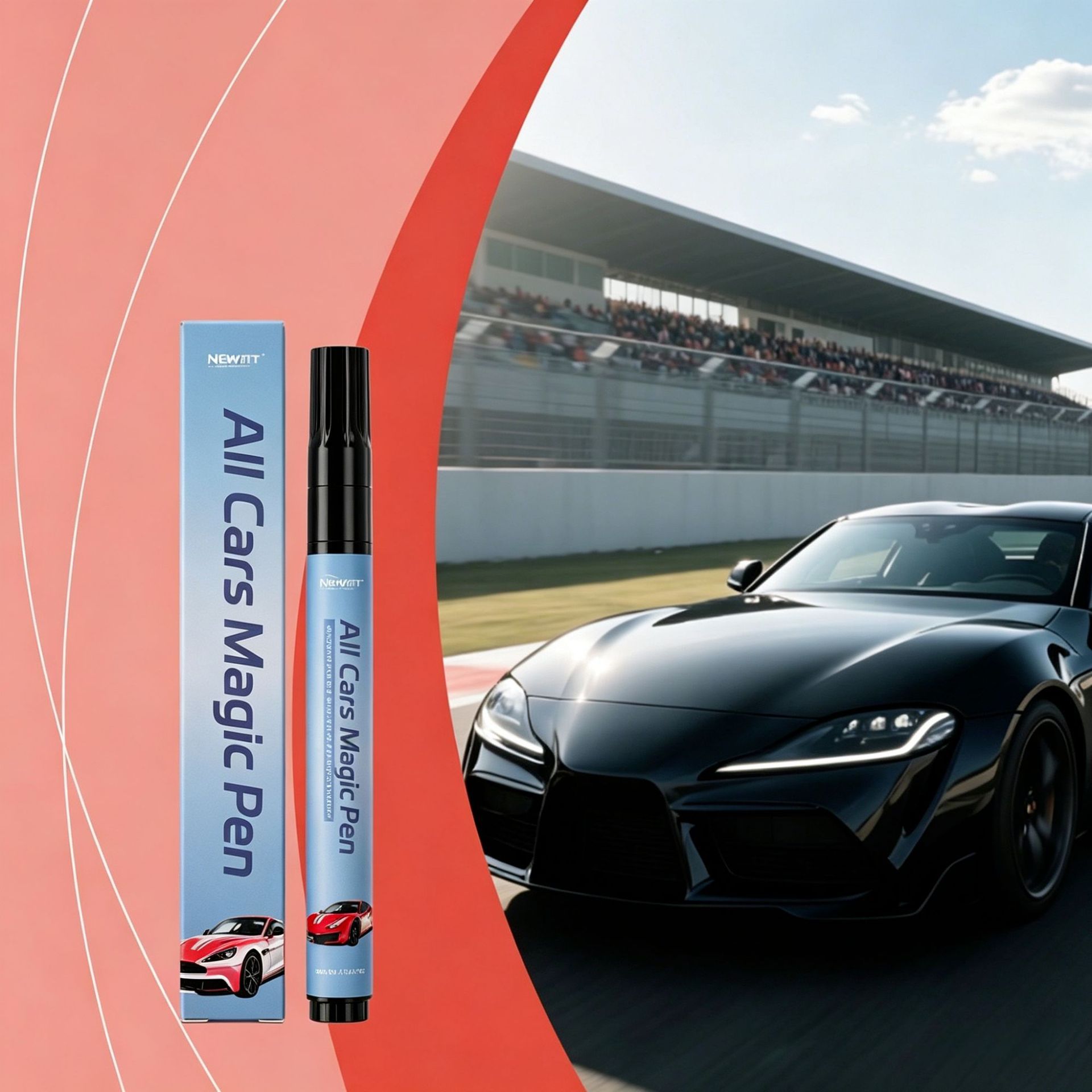 Cross-Border Hot-Selling Product: Universal Car Paint Repair Pen for Scratch Repair, Regardless of Car Model or Color, Quick Repair with No Trace in Just One Application