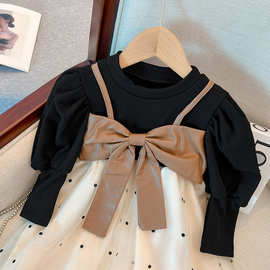 女童小香风连衣裙冬装儿童洋气韩版2025秋冬季洛丽塔礼服公主裙子