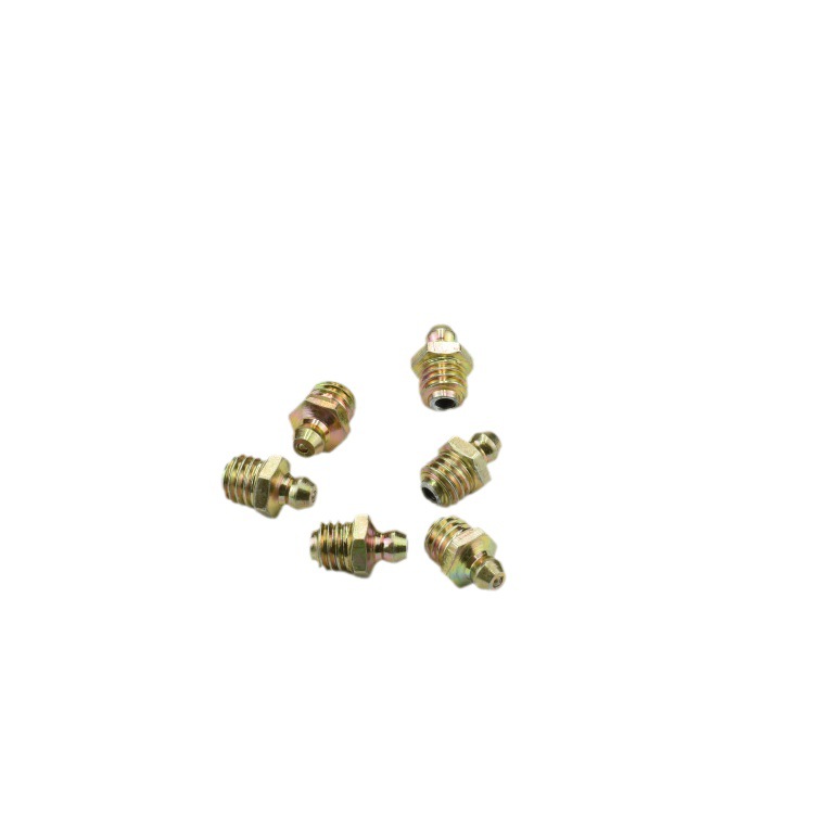 Zhuji fabricantes producen M10X1.5 color de zinc recto a través de la presión de inyección de aceite Copa otras diversas especificaciones boquilla de grasa lubricante