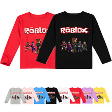 新品外贸童装 ROBLOX 男童女童卡通印花休闲春秋运动长袖T恤Y007